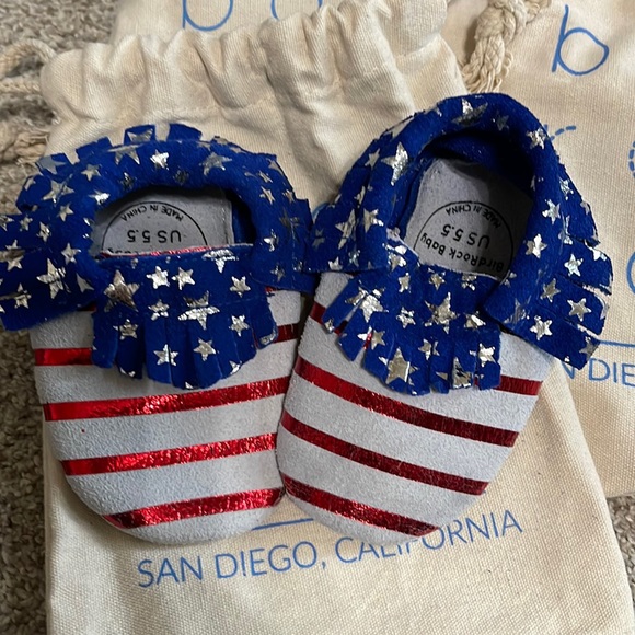 Red, white and blue Never worn Bird Rock Baby shoes - Picture 1 of 6